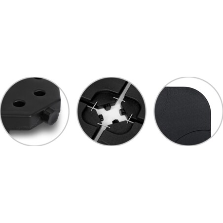 Podstawa parasola ogrodowego stojak obciążnik baza czarna Plonos 50x50x7,5cm