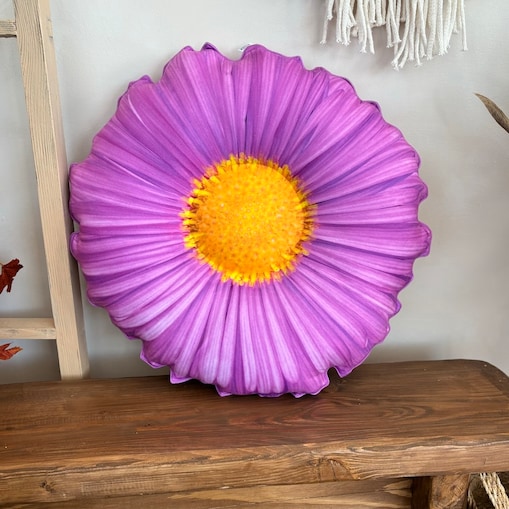 Poduszka duża kwiat jesienny Aster Marcinek