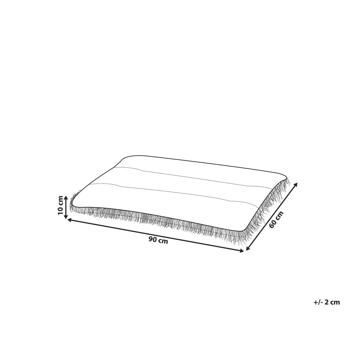Legowisko 90 x 60 cm niebieskie ERGANI