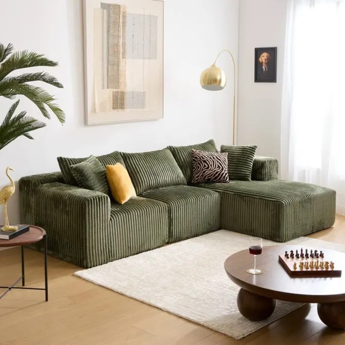 Stolik kawowy z drewna mango, kuliste nogi, brązowy, Abekas, 90 cm