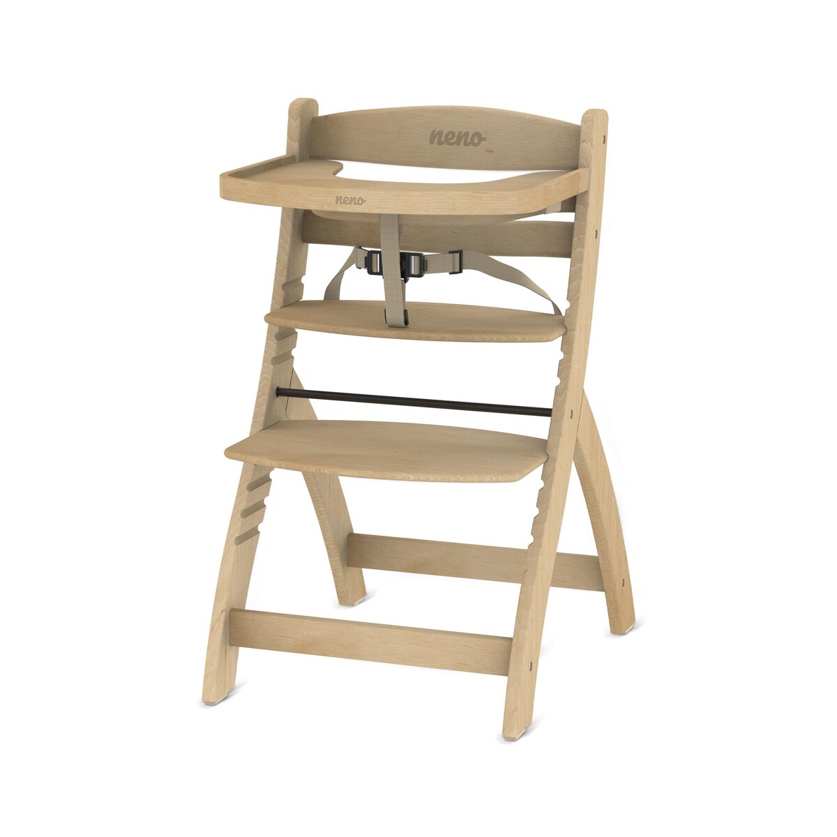 NENO PINO Drewniane krzesełko do karmienia 2w1