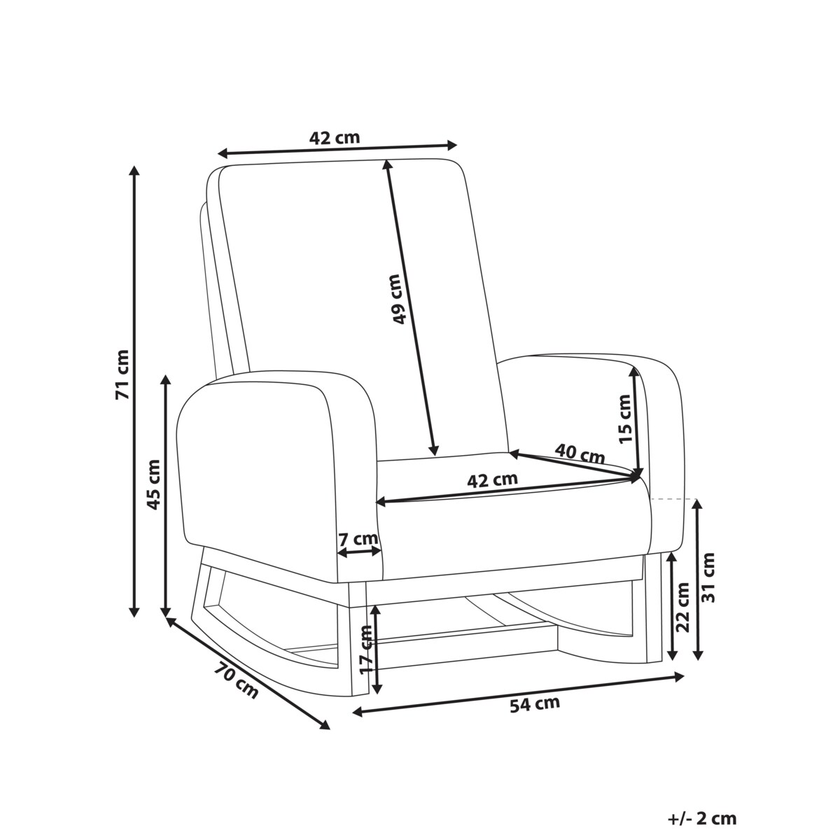 Bujak na biegunach NORBY Boucle Pastelowy róż