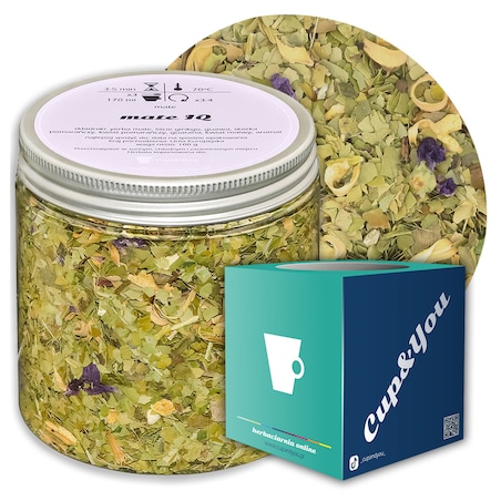 Herbata Yerba Mate IQ o delikatnie cytrusowym smaku ostrokrzew paragwajski - herbata liściasta sypana mieszanka napar susz - gotowa na prezent upominek