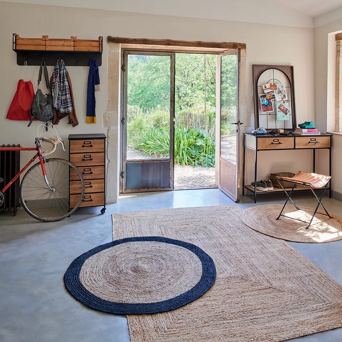 Konsola metalowa z szufladami Baris 112 cm