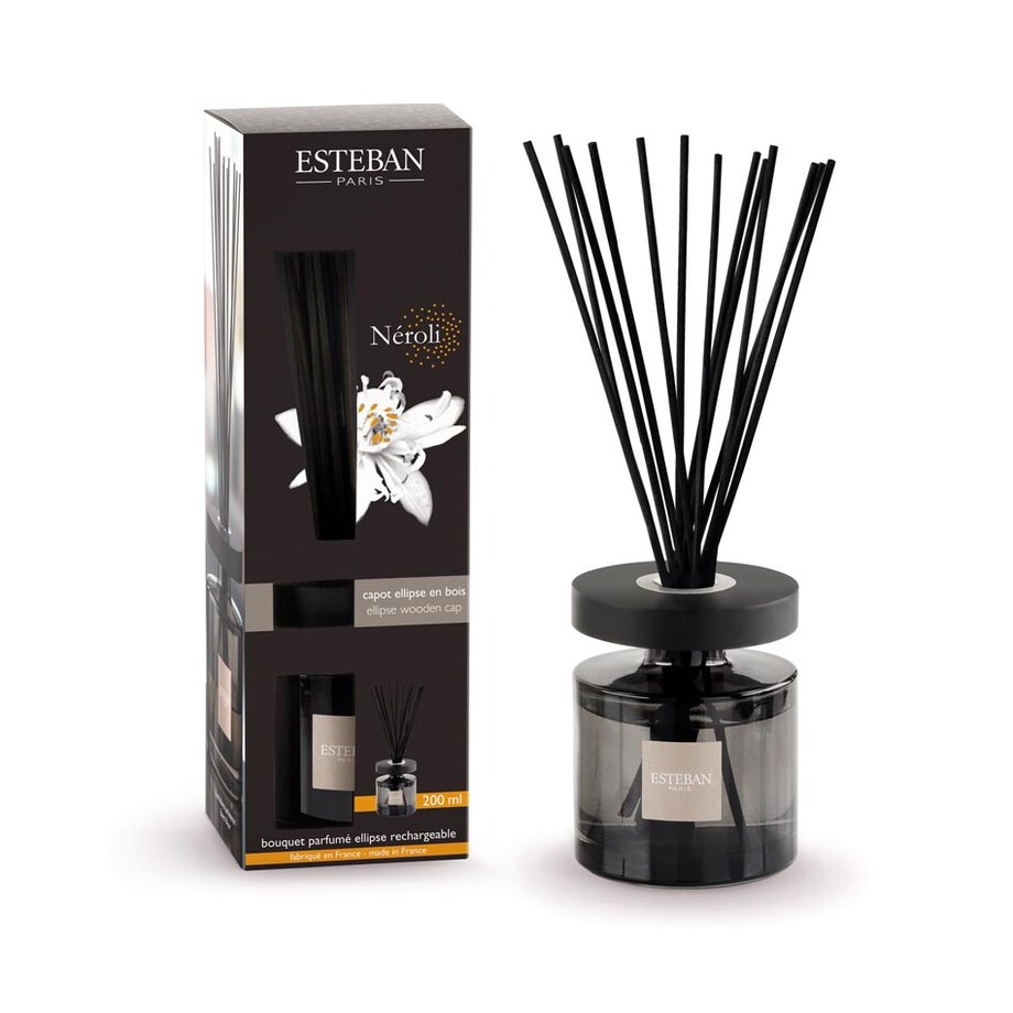 Dyfuzor zapachowy z patyczkami Neroli, 200 ml, Esteban
