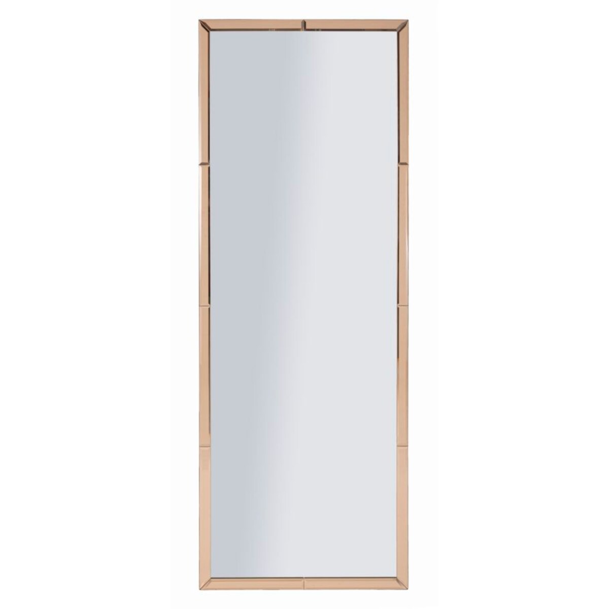 Lustro ścienne Berlin, kolor różowy, płyta MDF i szkło, 55 x 2 x 150 cm, do salonu i przedpokoju, Mauro Ferretti