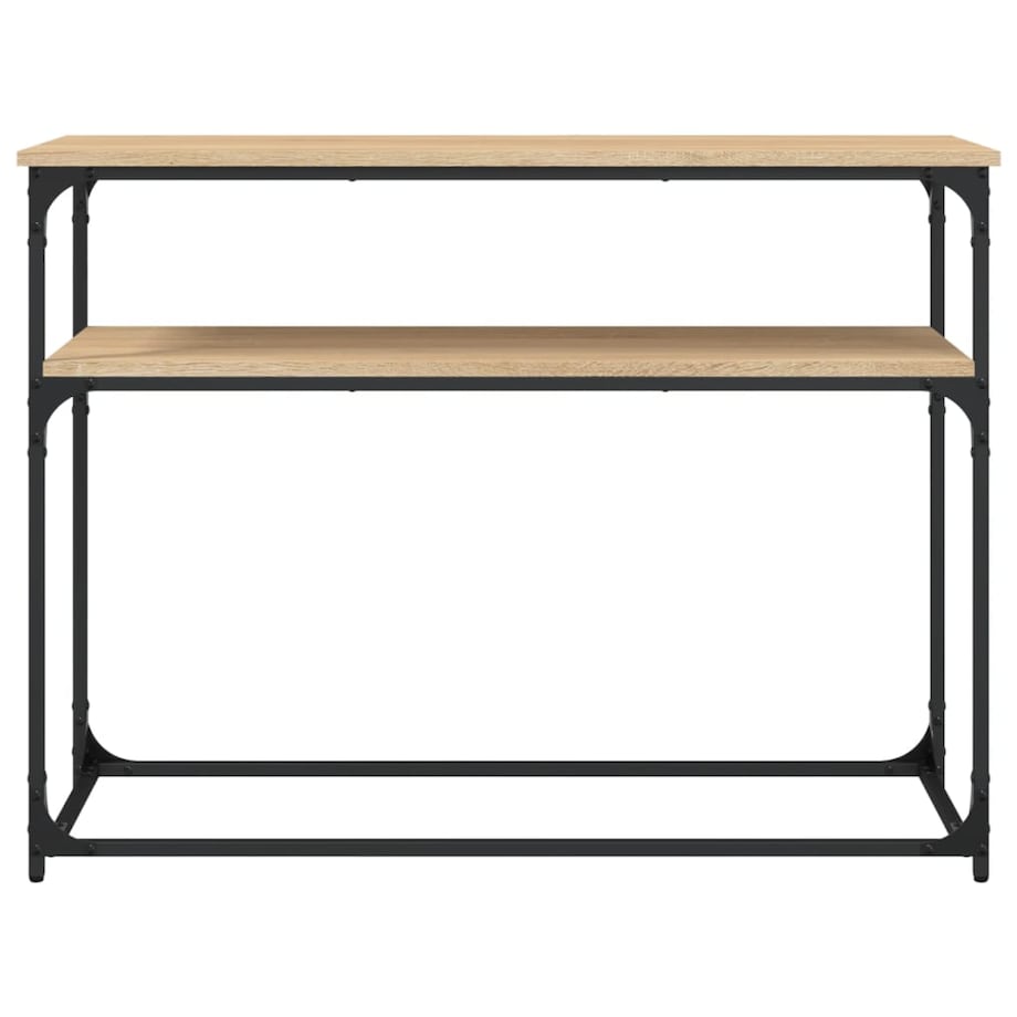 vidaXL Stolik konsolowy, dąb sonoma, 100x35,5x75 cm