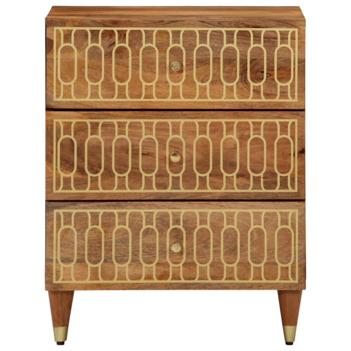 vidaXL Szafka nocna, 50x33x62 cm, lite drewno mango