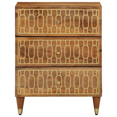 vidaXL Szafka nocna, 50x33x62 cm, lite drewno mango