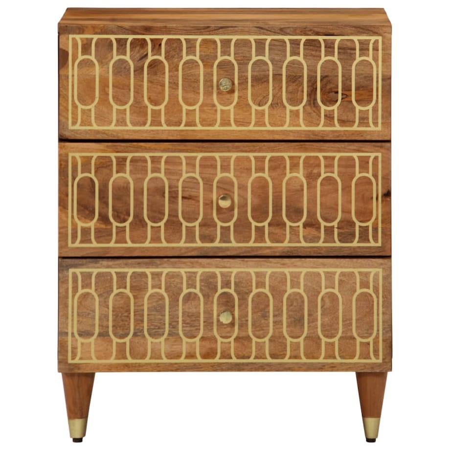 vidaXL Szafka nocna, 50x33x62 cm, lite drewno mango