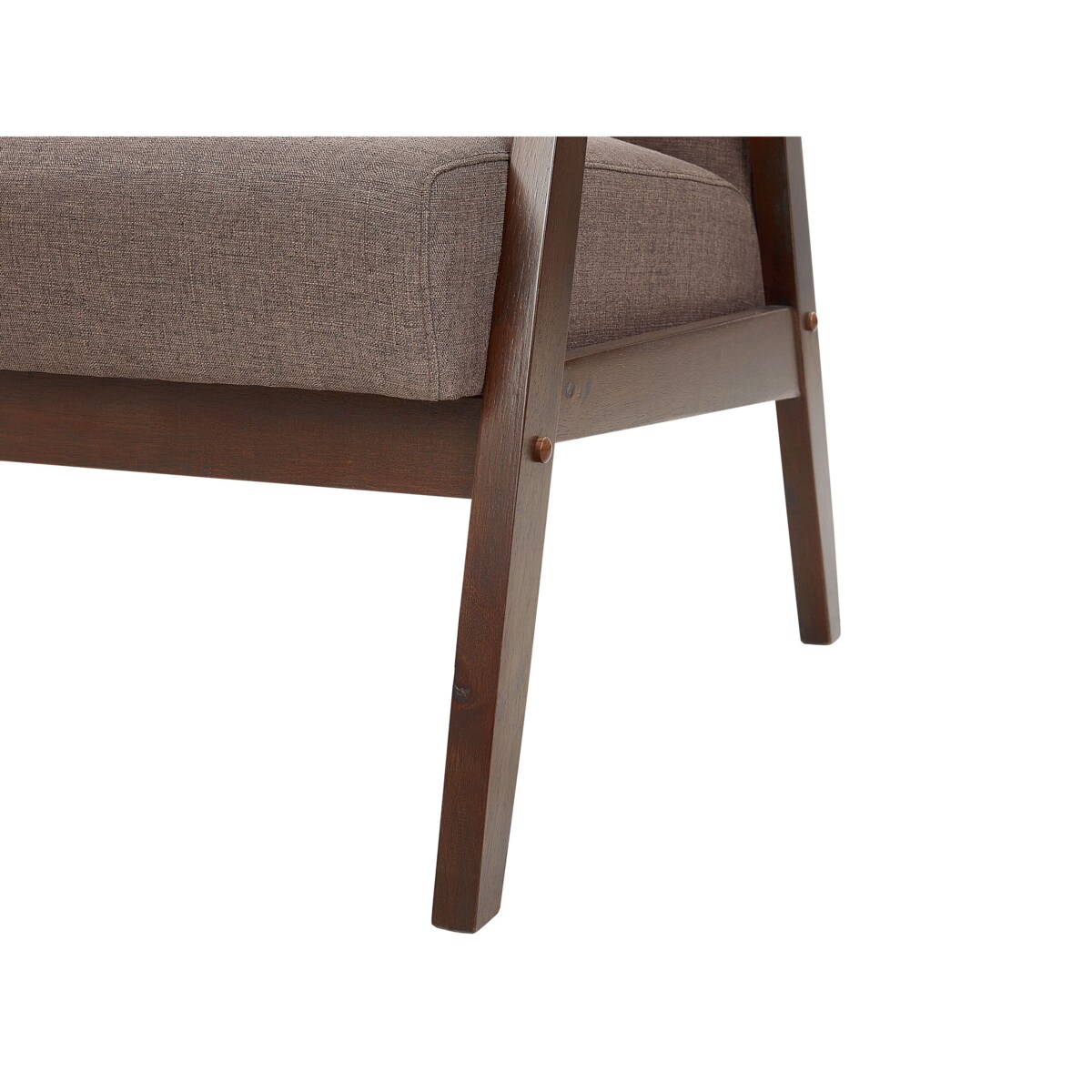 Sofa 2-osobowa brązowa ASNES