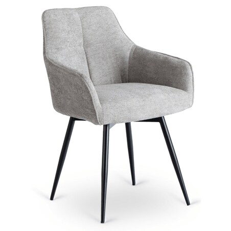 Krzesło Tapicerowane Kuchenne Do Jadalni Salonu Kuchni Szary PALMA