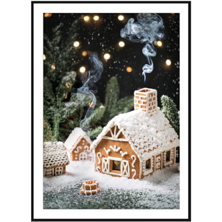 Poster Story, Plakat, Obraz - Świąteczna Chatka, wymiary 70 x 100 cm