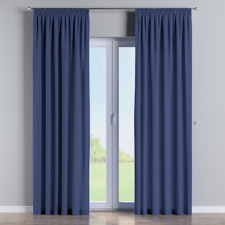 Zasłona na taśmie marszczącej 1 szt. 130x260 granatowy