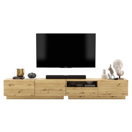 Szafka RTV Loft Stojąca / Wisząca Dąb Artisan MAT Komoda RTV Szuflada 240 cm