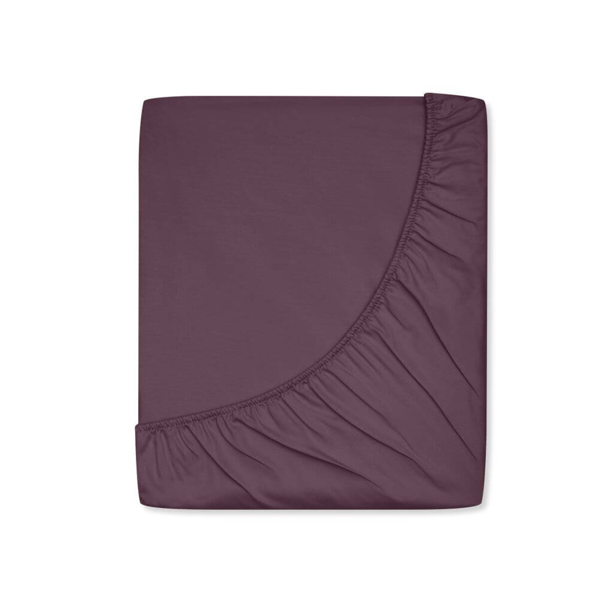 Prześcieradło satynowe z gumką royal purple 160 x 200 cm