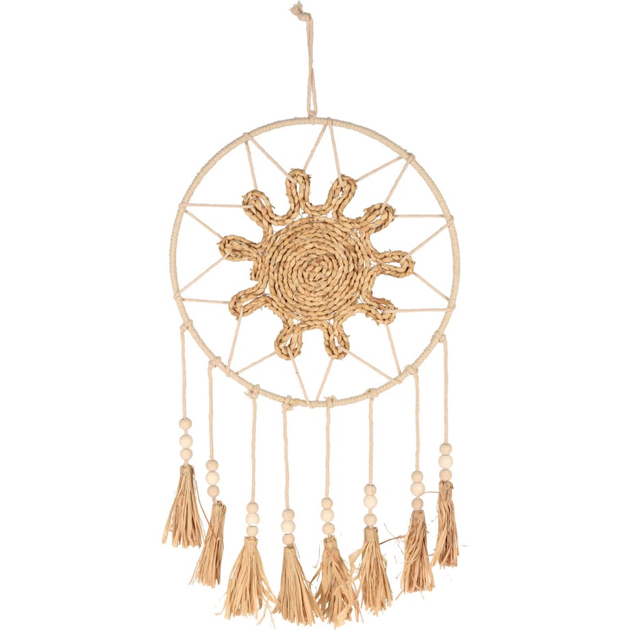 Dekoracja wisząca, łapacz snów, bawełna, 31 x 65 cm