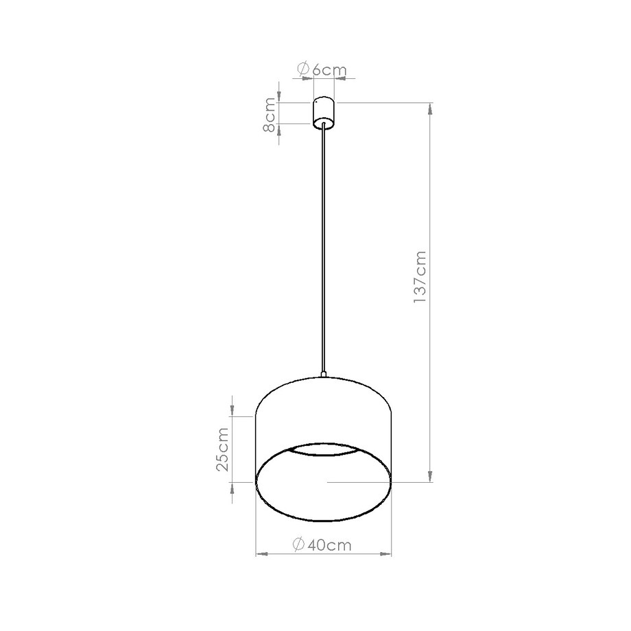 Lampa wisząca NEVIA taupe