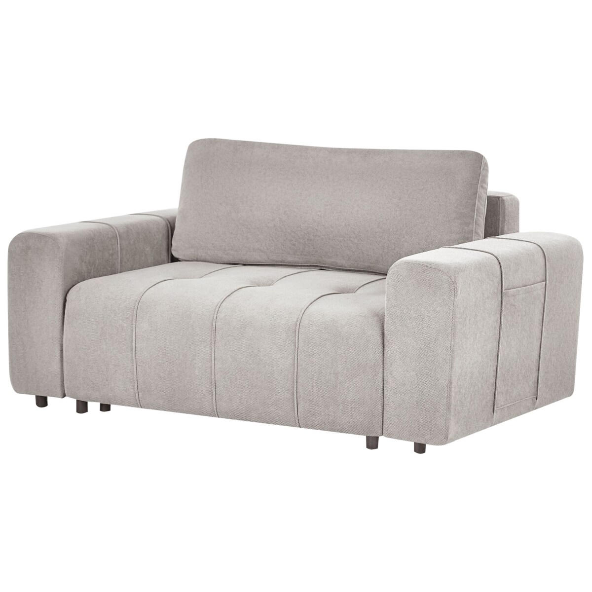 Sofa 2-osobowa rozkładana z pojemnikiem jasnoszara INNVIK