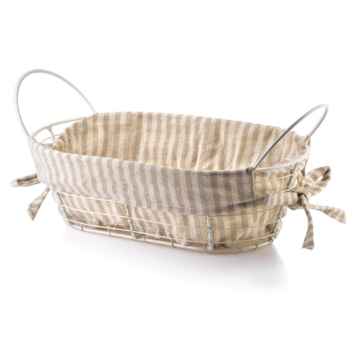 WILL koszyk metalowy 25x15x8/28x15x11,5cm beżowy