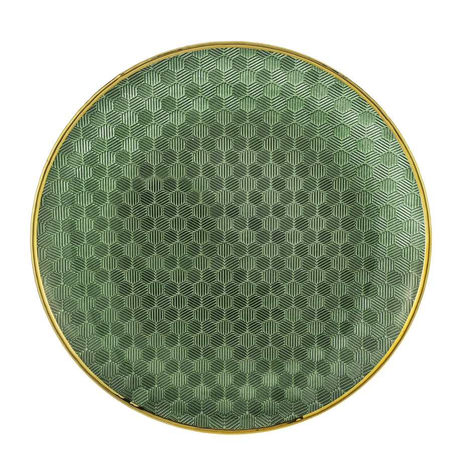 Podstawka dekoracyjna pod talerz, Ø 33x3 cm PULVINAR-2 zielona