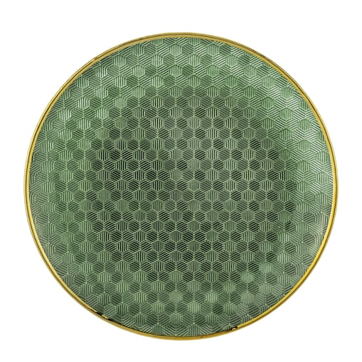 Podstawka dekoracyjna pod talerz, Ø 33x3 cm PULVINAR-2 zielona