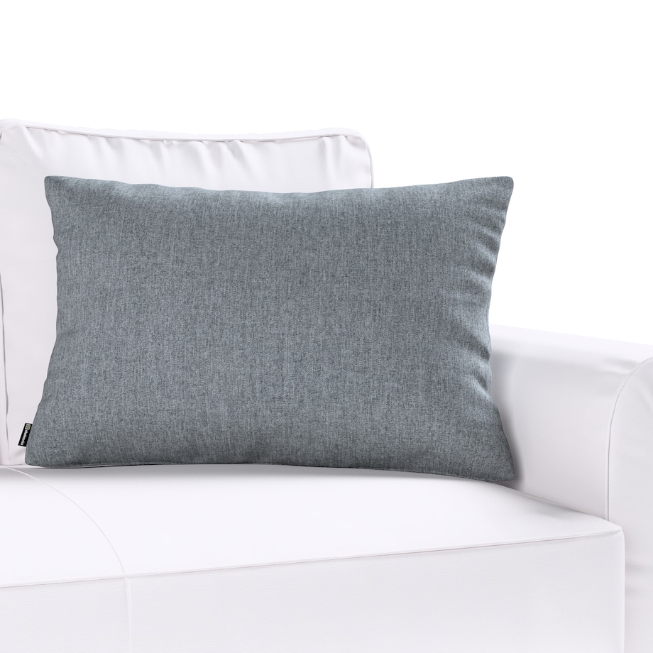 Poszewka Kinga na poduszkę prostokątną 60x40 grafitowo - szary szenil