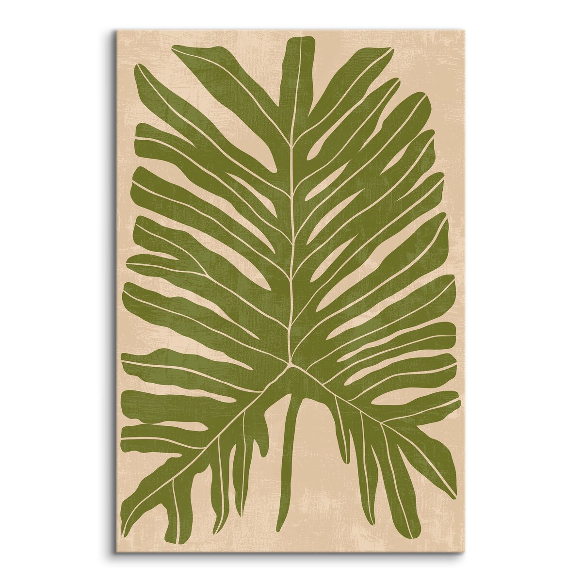 Obraz Abstrakcyjny Geometryczny Liść Monstera 80x120cm