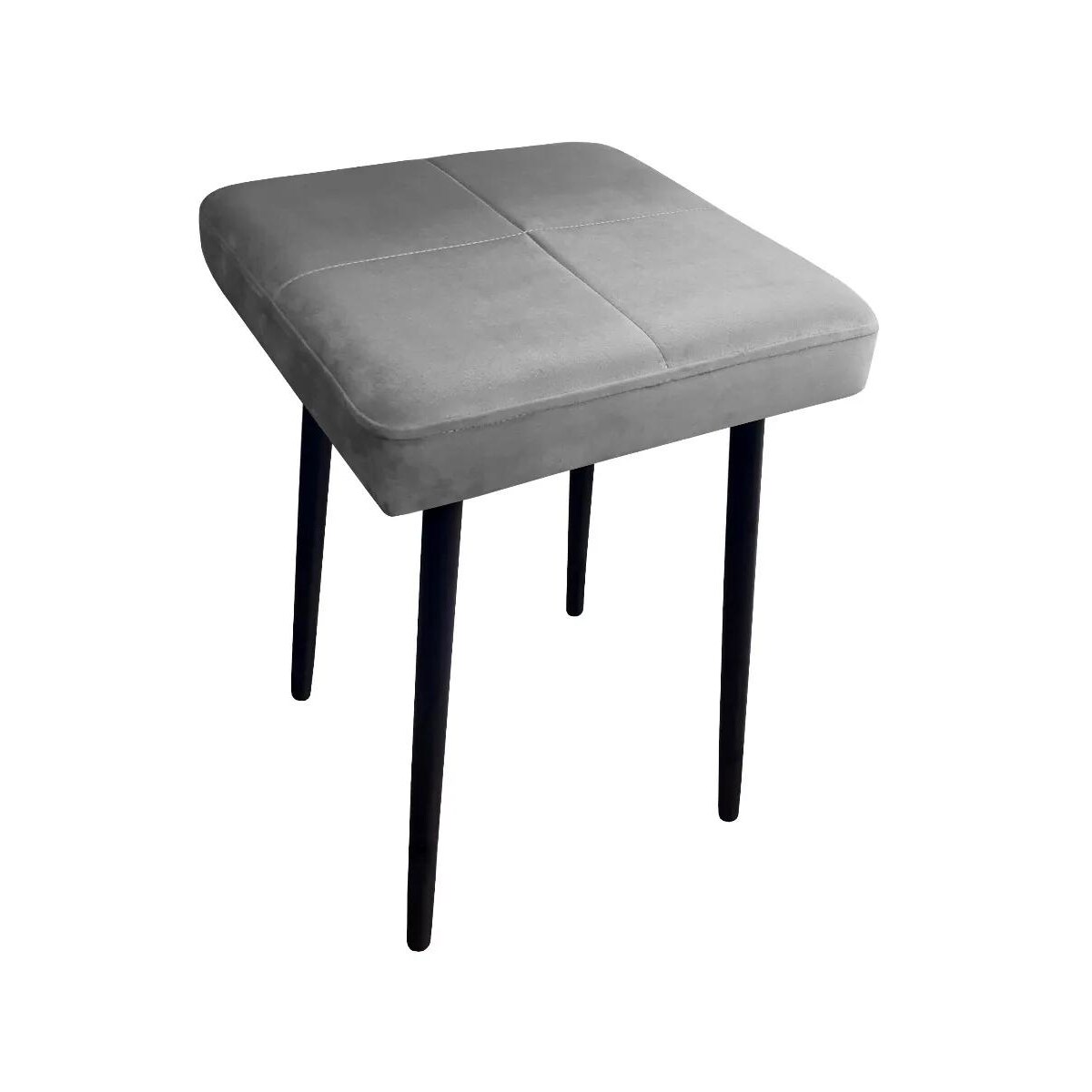 Taboret SQUARE MG VELVET szary