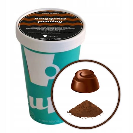 Kawa aromatyzowana mielona BELGIJSKIE PRALINY ARABICA PREMIUM 200g - kawa smakowa deserowa