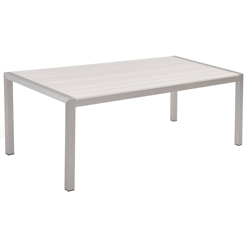 Stół ogrodowy VERNIO 180 cm 90 cm Metal Biały
