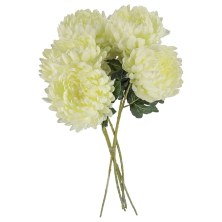 Sztuczne Kwiaty Sztuczna Chryzantema 70 Cm Biała Jak Żywa Ozdoba Wiosna