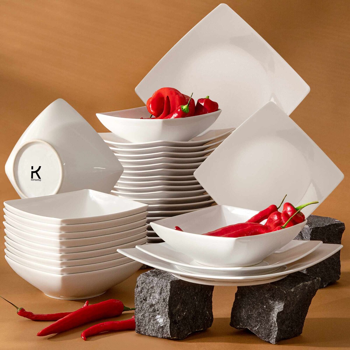 Konsimo EPIRI Zestaw obiadowy, 12 os. (36el)