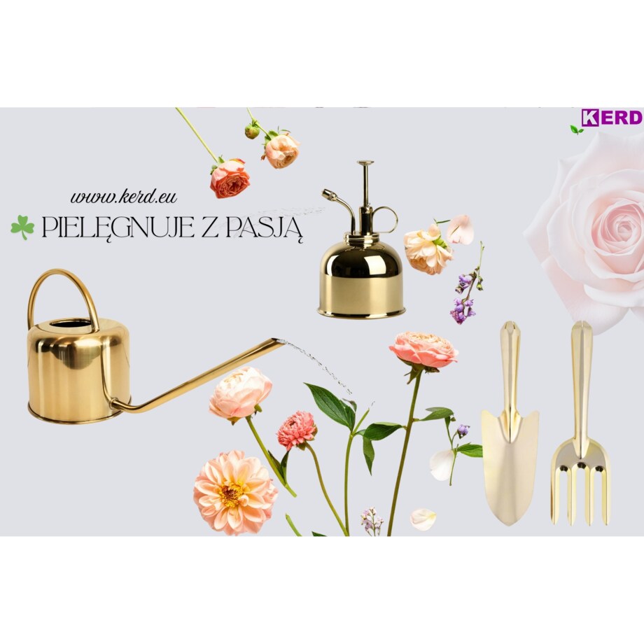 Rękawice do czyszczenia kwiatów roślin przeciwpyłowe mikrofibra zielona rozm.M ESCHERT DESIGN