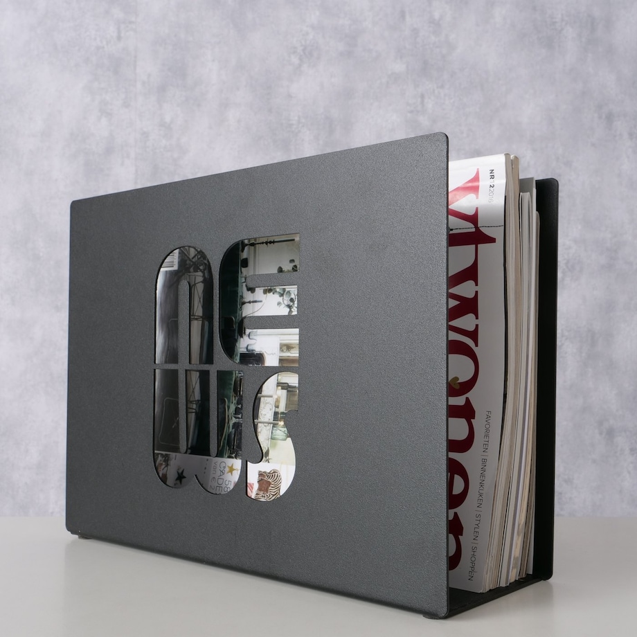 Stojak na gazety metalowy NEWS, 20 x 10 cm