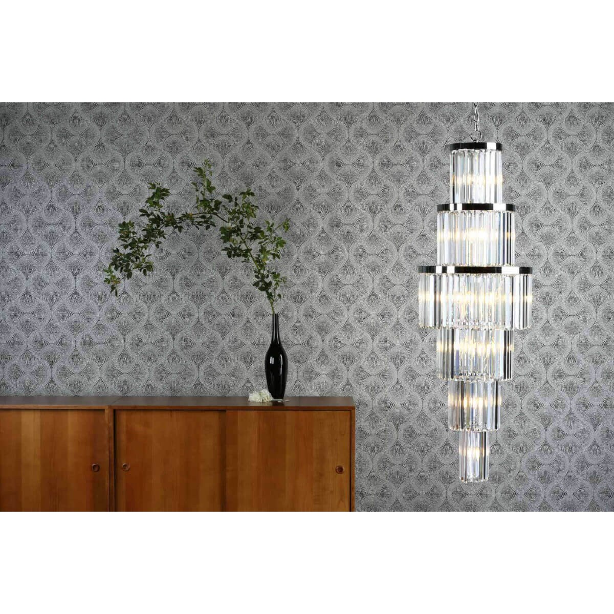 Żyrandol z kryształkami Angel ANG3308 Dar Lighting przezroczysta chrom