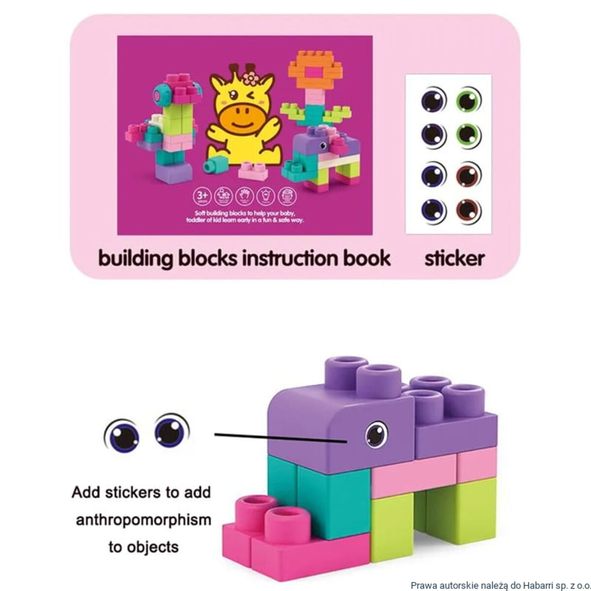 SOFT blocks - miękkie klocki konstrukcyjne 42 elementy 6042