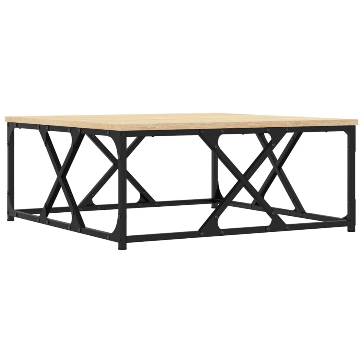 vidaXL Stolik kawowy, dąb sonoma, 70x70x30 cm, materiał drewnopochodny