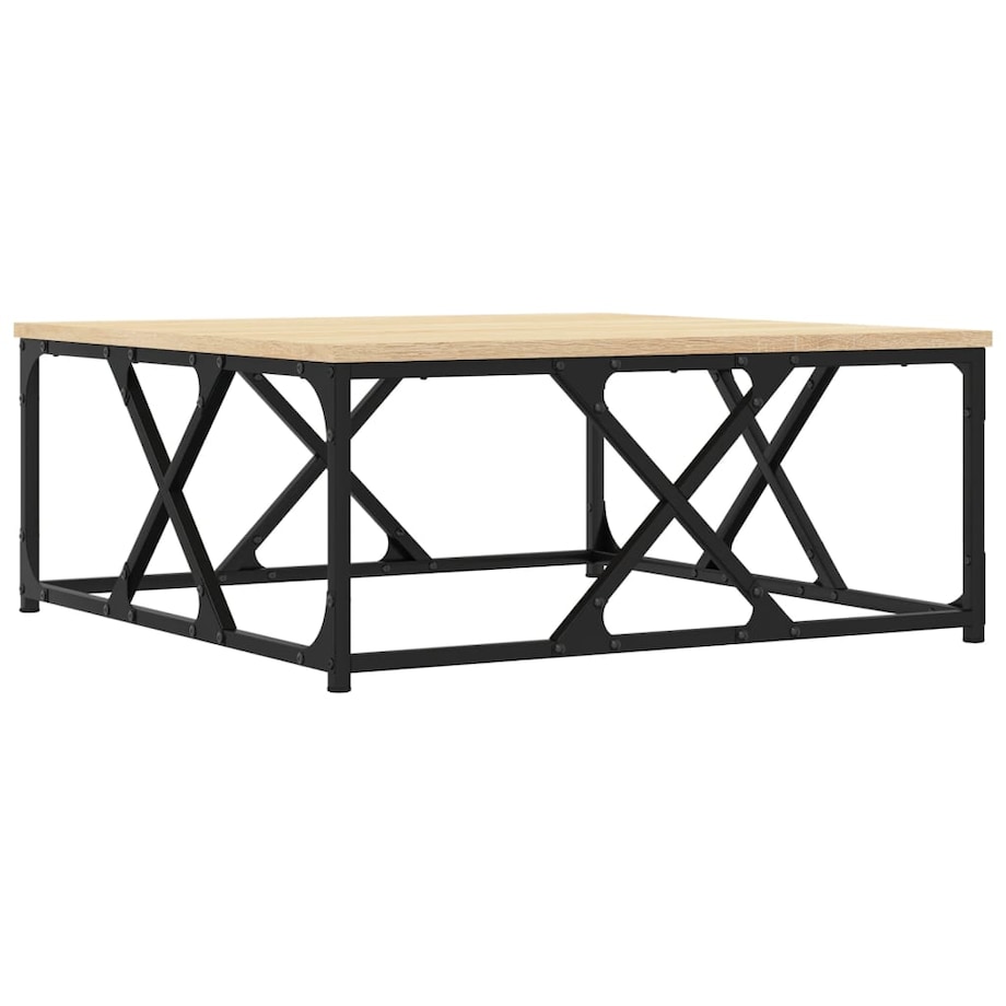 vidaXL Stolik kawowy, dąb sonoma, 70x70x30 cm, materiał drewnopochodny