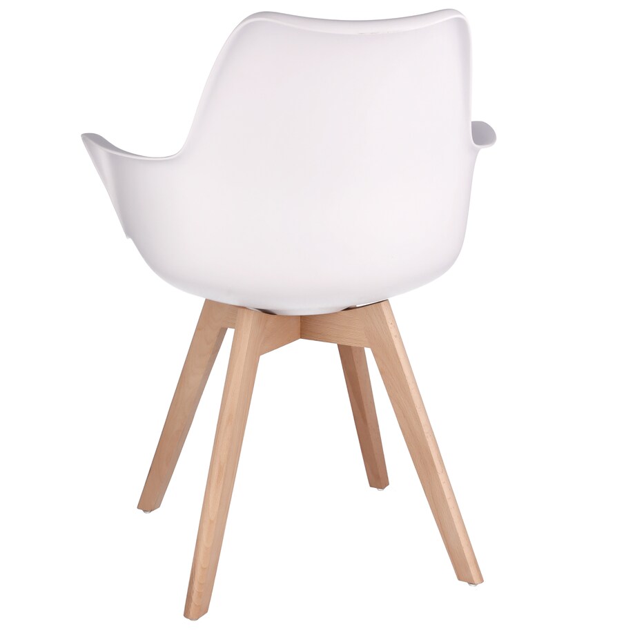 Krzesło wygodne profilowane ORLEAN białe