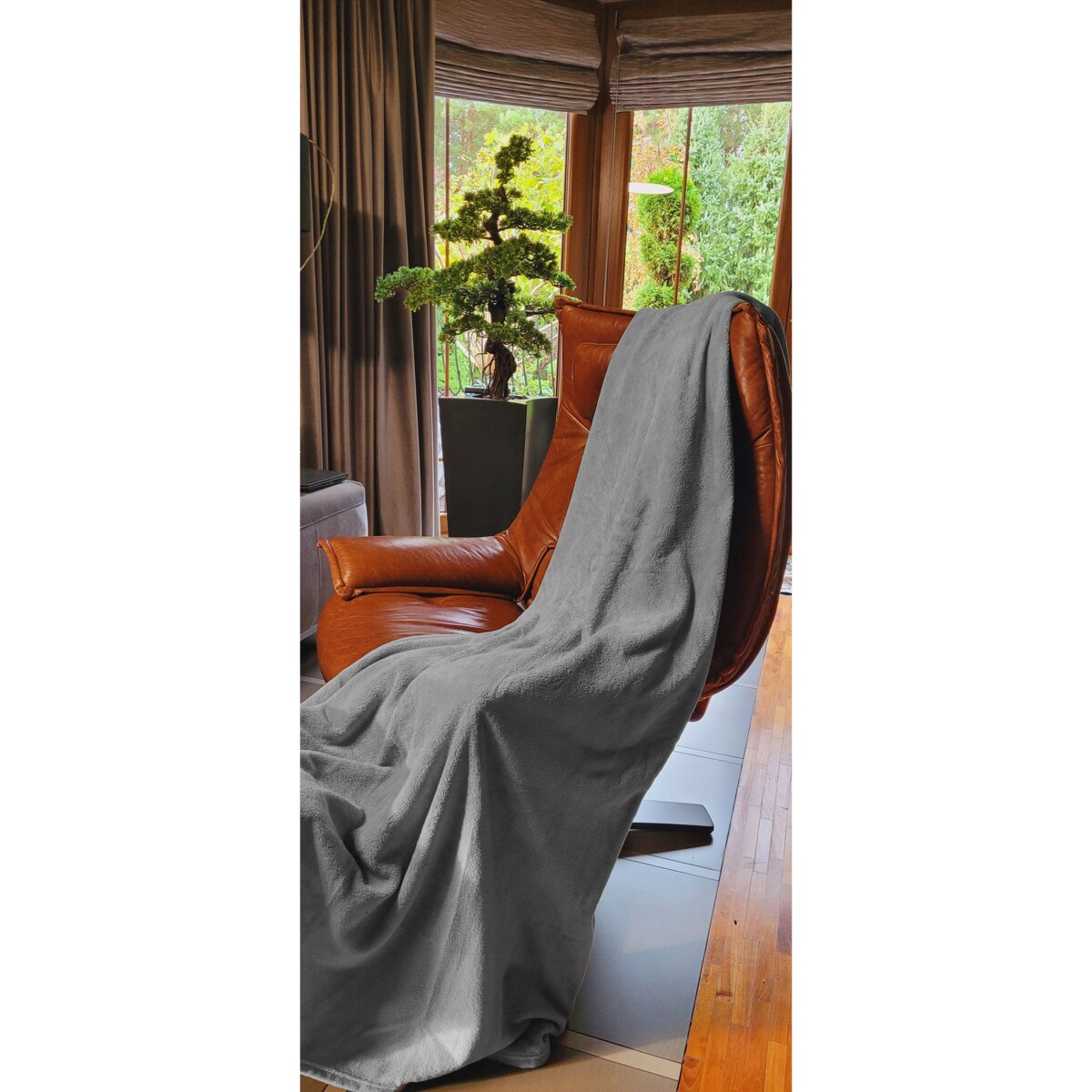 KOC POLAROWY 150x200 cm SZARY
