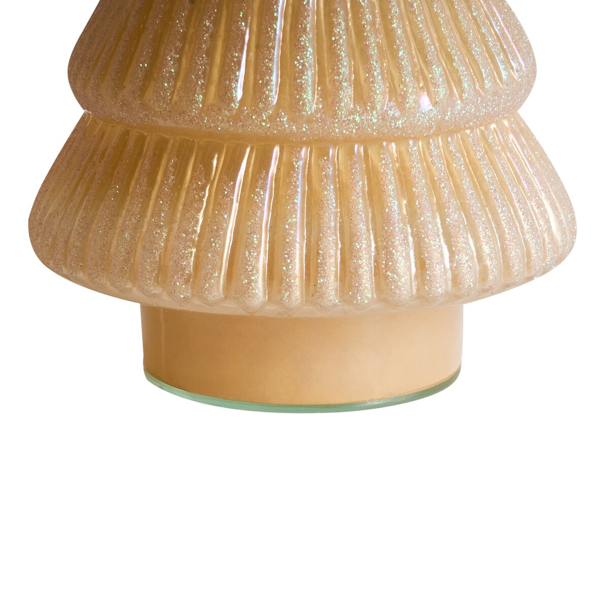 Zestaw 2 figurek dekoracyjnych FLAREN 20/25 cm Choinka Beżowy