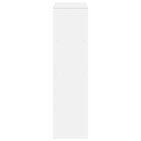 vidaXL Regał, biały, 100x33x125,5 cm, materiał drewnopochodny