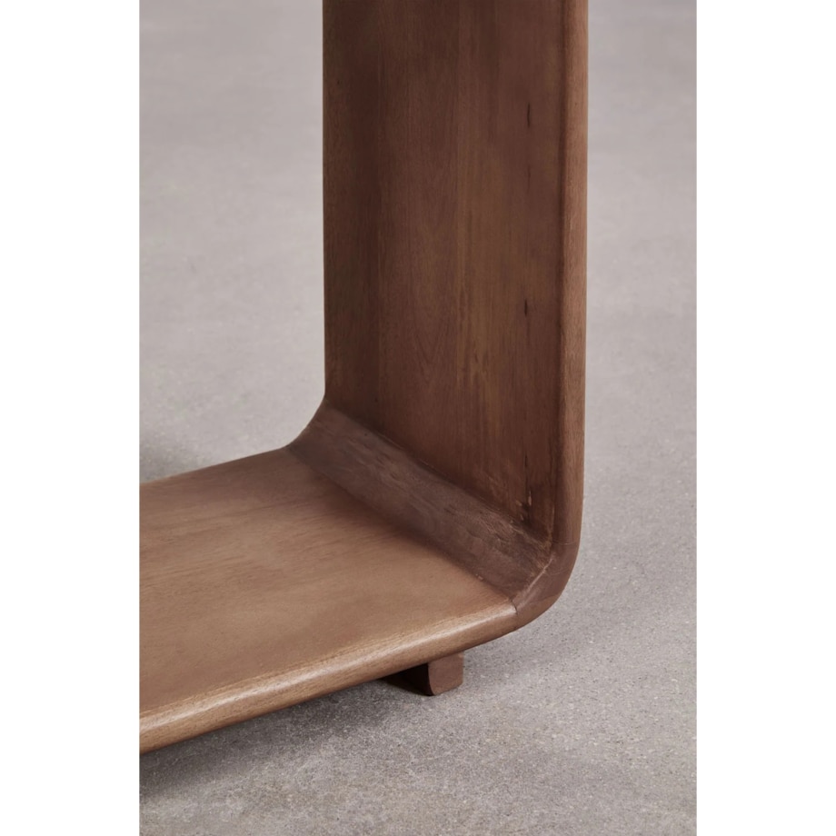 Konsola z drewna akacjowego Tinsley, 120 cm, brązowa