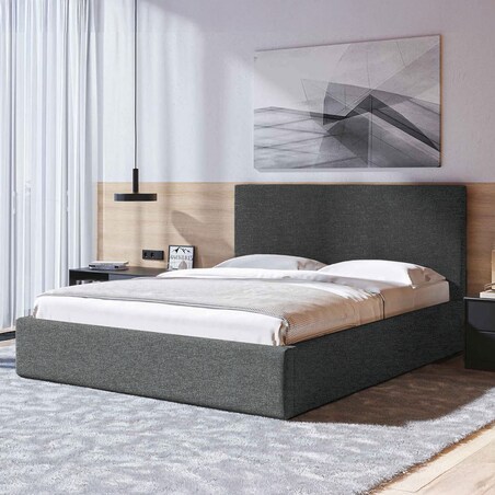 Mesonica Łóżko Bufo, antracyt 160x200