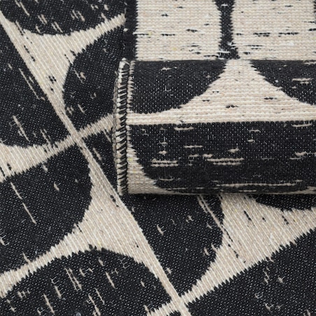 Dywan Kilim Modern 60x120 cm e-floor Pure czarny