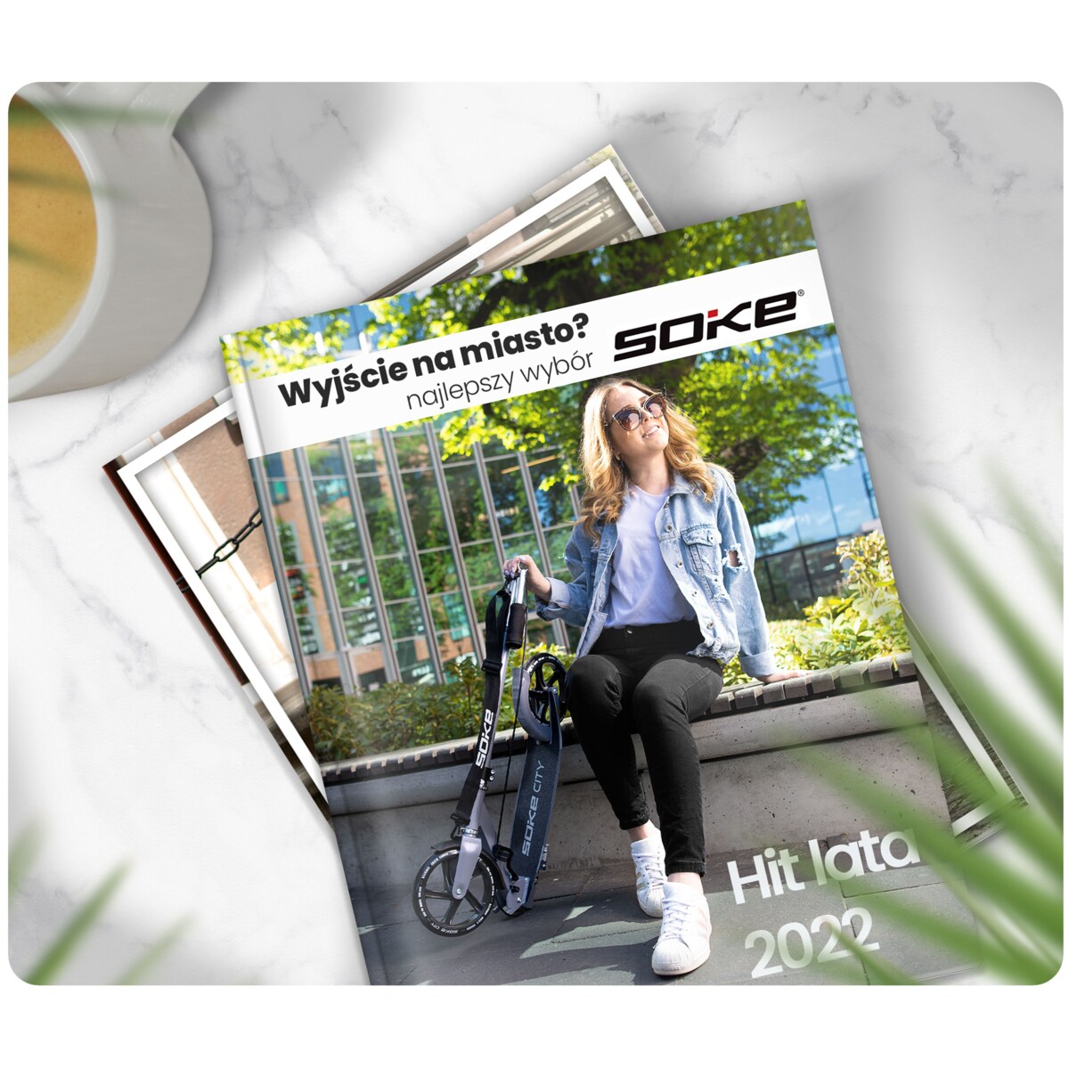 Hulajnoga miejska składana Soke City szara