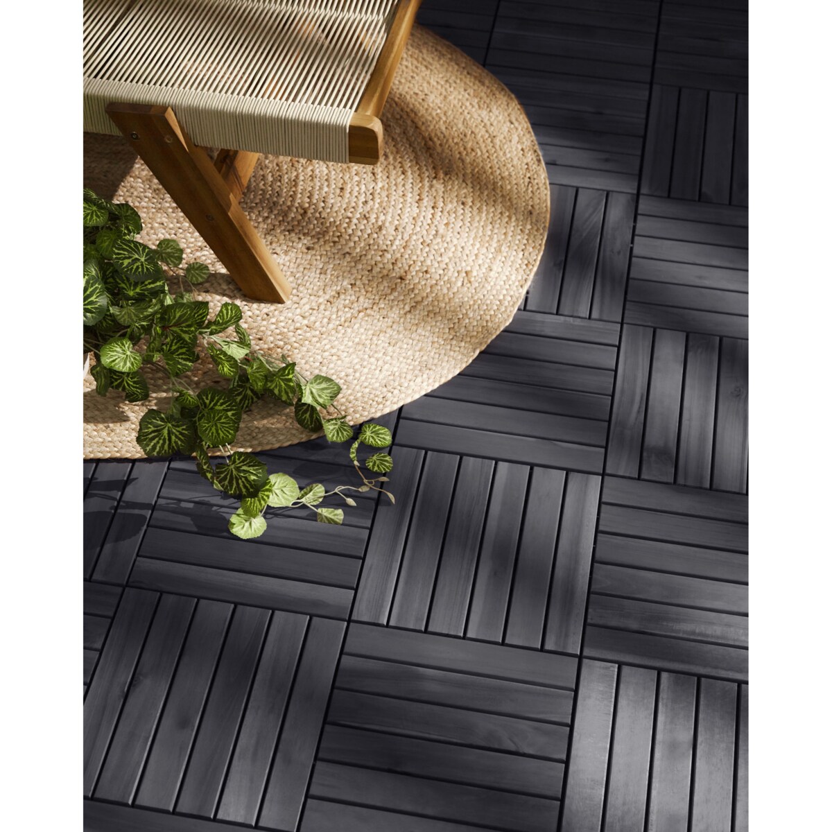 Płytki tarasowe ACCETTURA Certyfikowane drewno akacjowe Szary