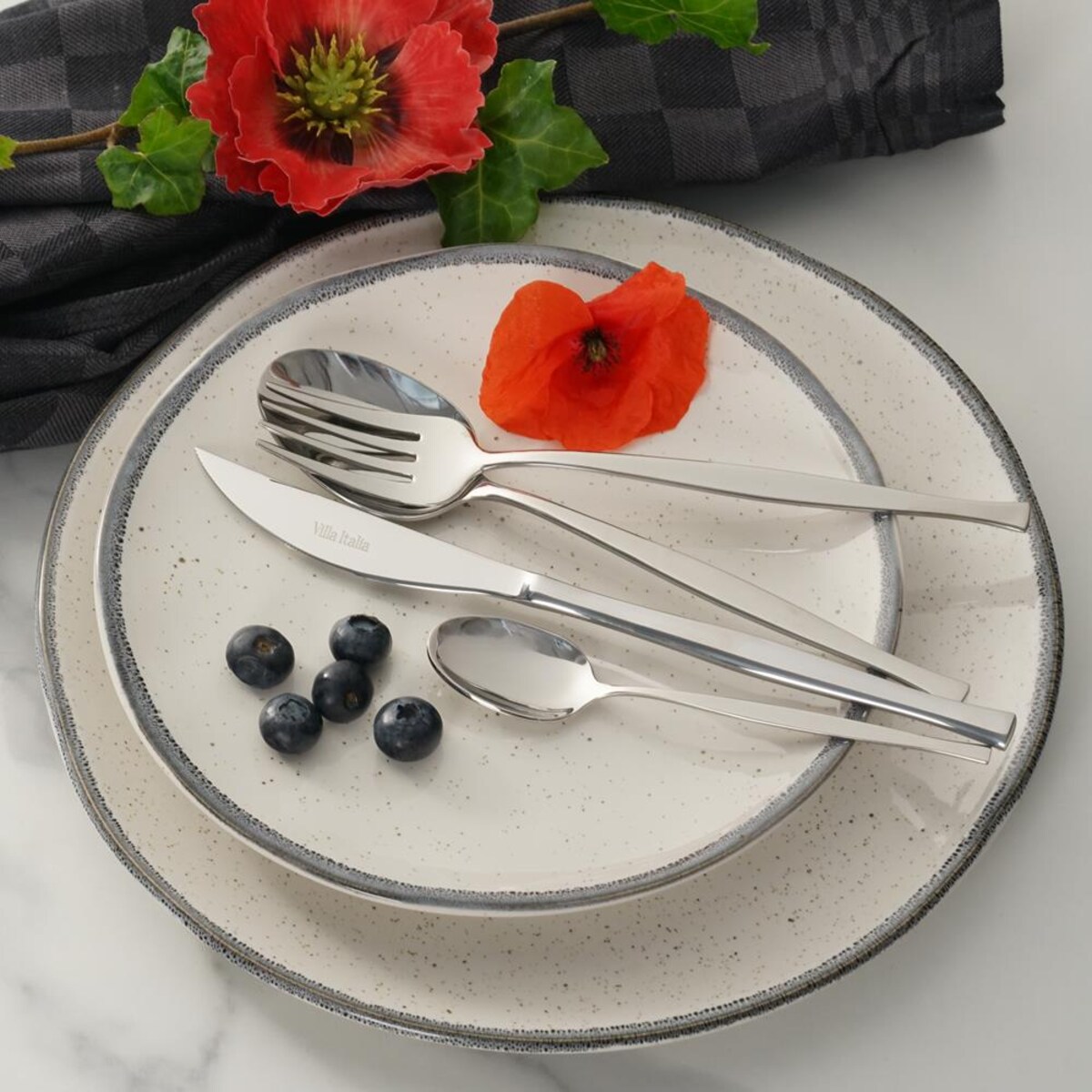 VILLA ITALIA Zestaw sztućców na 12 osób 60 elementów ARGOS