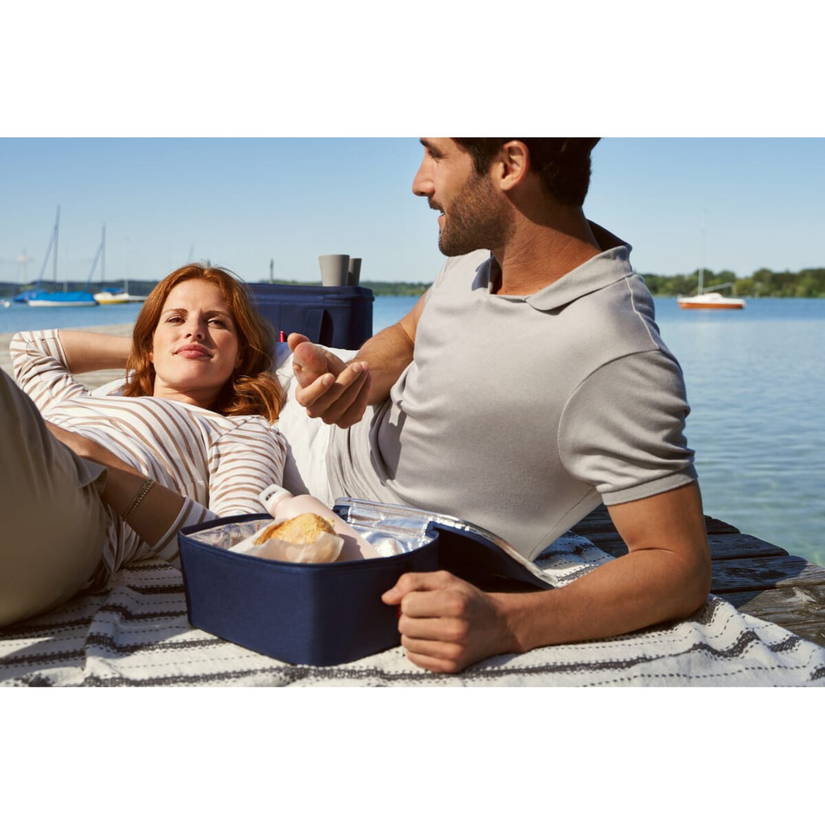 Torba coolerbag M pocket pocket black, poliester, 4,5 l